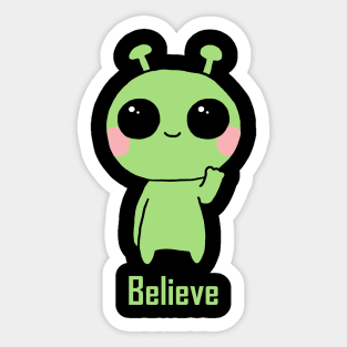 Alien - Believe Dark Sticker